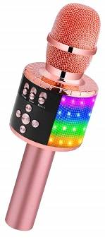 BONAOK Wireless Bluetooth Karaoke Q78Rose Gold)