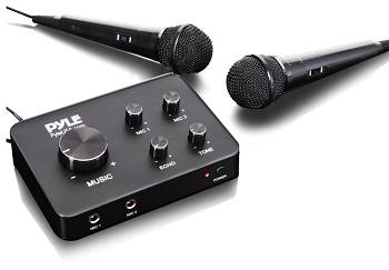 Pyle Portable Home Theater Karaoke Microphone Mixer